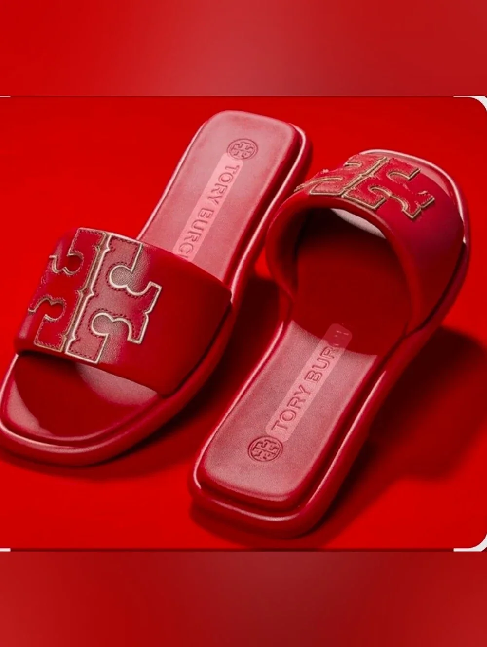 Tory Burch Double T Sport Slides